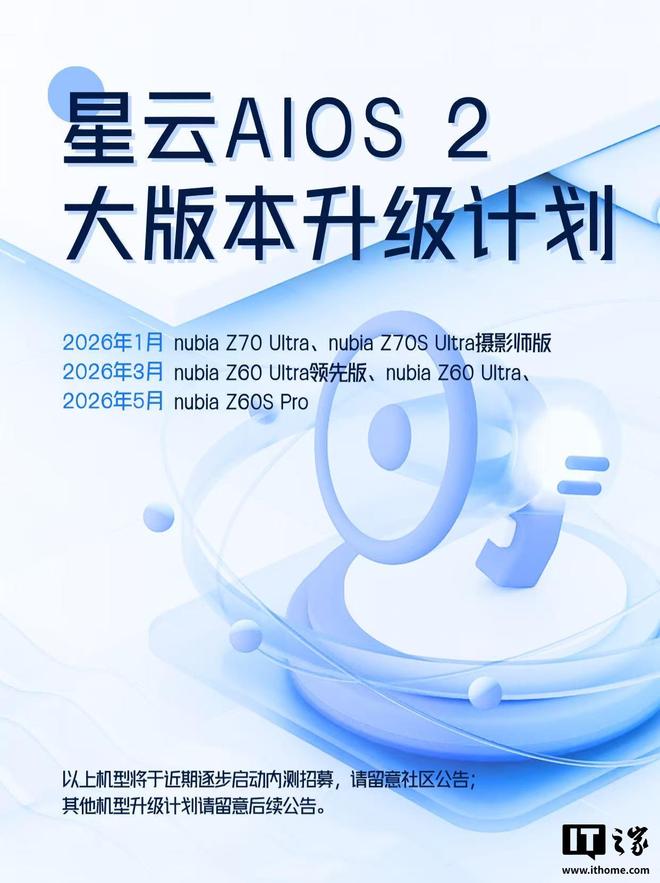 努比亞星云AIOS 2大版本升級計劃發布